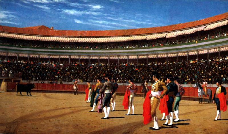 Jean Leon Gerome Plaza de Toros  : The Entry of the Bull Norge oil painting art
